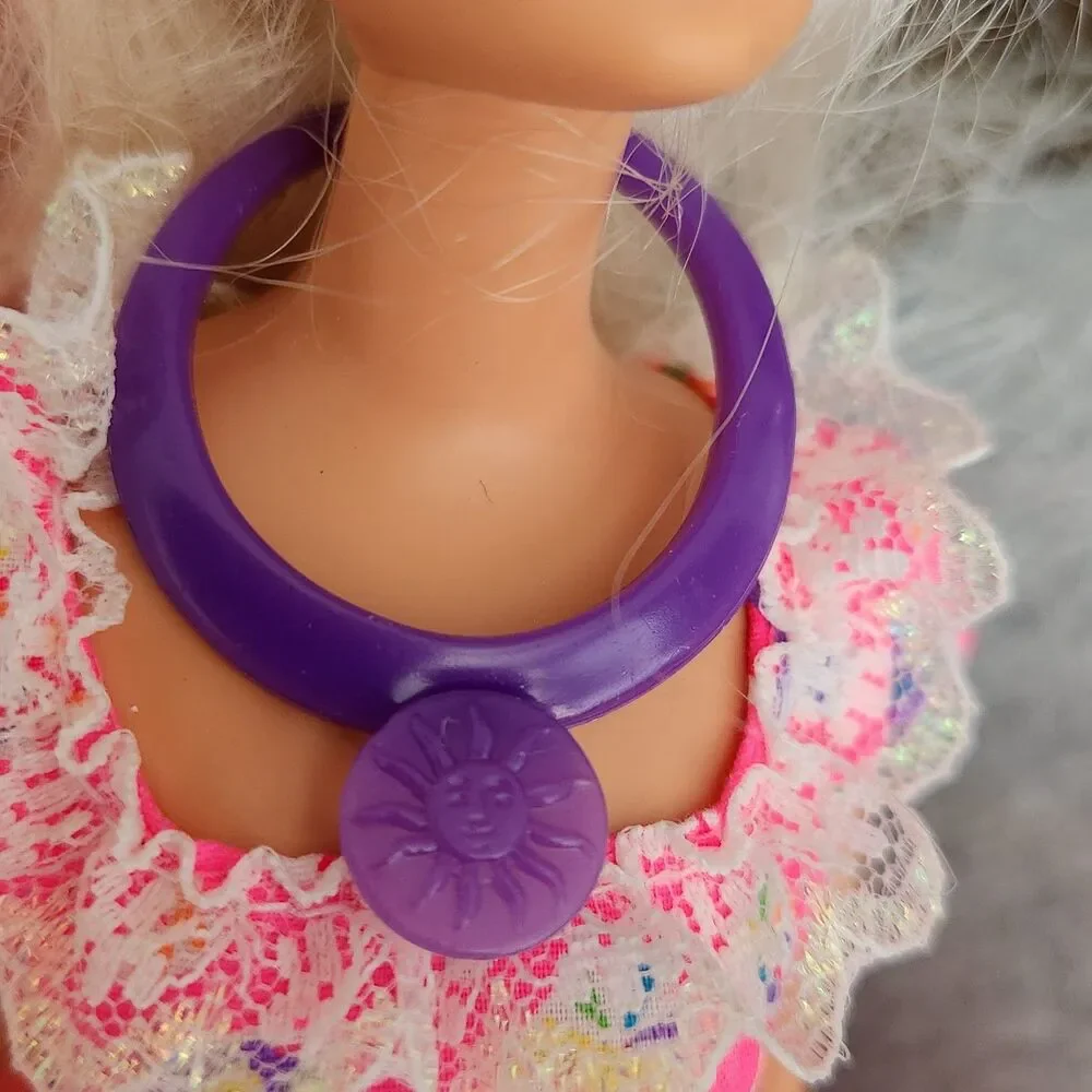 Vintage 1997 Barbie Birthday Surprise Blonde Doll Pink Dress Mattel INCOMPLETE